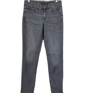 J.Jill Boyfriend Jeans Straight Leg Ankle Size 4 Tall Gray